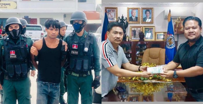 លោកឧកញ៉ា ទៀ វិចិត្រ ឧត្ថម្ភថវិកា ៤០លានរៀល ដល់សមត្ថកិច្ច ចាប់ជនល្មើស រំលោភសម្លាប់ក្មេង ២នាក់ នៅព្រះសីហនុ
