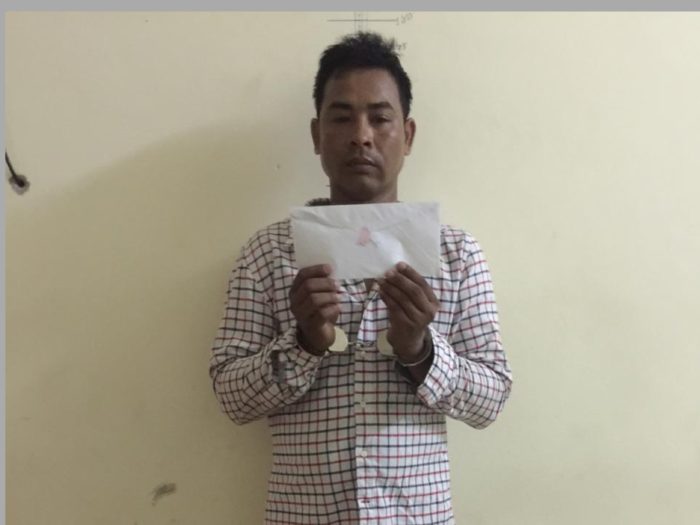 ជនសង្ស័យម្នាក់ត្រូវបានសមត្ថកិច្ចខណ្ឌសែនសុខឃាត់ខ្លួនពាក់ពន្ធករណីគ្រឿងញៀន!