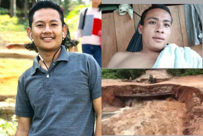 បាត់ខ្លួនពលទាហានពីរនាក់ ខណ:ជិះម៉ូតូឆ្លងប្រឡាយត្រូវបានបាក់ធ្លាក់ !