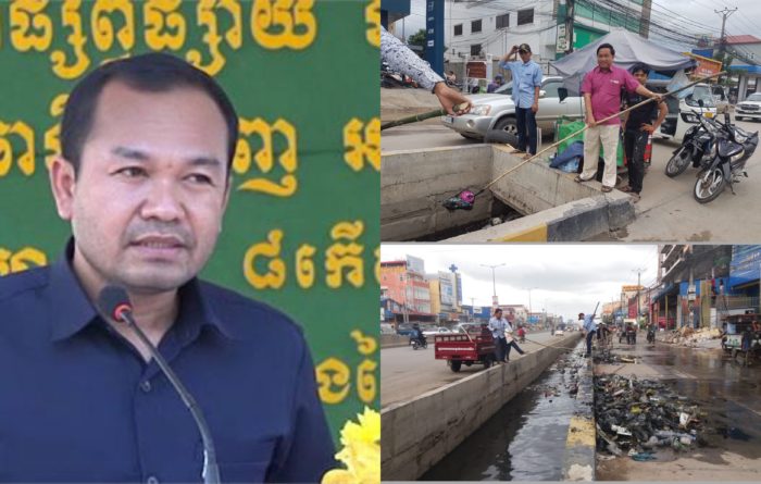 ដោយមានការចង្អុលបង្ហាញពីលោក ហែម ដារិទ្ធិ  អភិបាលខណ្ឌពោធិ៍សែនជ័យ លោកចៅសង្កាត់ចោមចៅ៣បន្តដឹកនាំកម្លាំងចុះកាយសំរាម តាមប្រឡាយក្នុងមូលដ្ឋាន