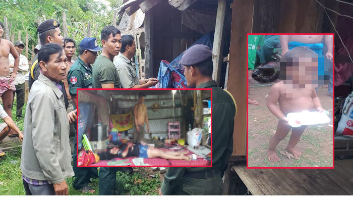 រន្ធត់ណាស់! កាប់សម្លាប់ប្រពន្ធ ហើយធ្វើអត្តឃាតចងកសម្លាប់ខ្លួនតាមក្រោយ បន្សល់ទុកកូនតូចឲ្យនៅកំព្រា!