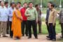 ផ្លូវលំជនបទក្រាលគ្រួសក្រហមមួយខ្សែចូលទៅកាន់ឃុំយាងបានរងនូវការជន់លិចស្ទើតែទាំងស្រុងហើយ នៅព្រឹកថ្ងៃព្រហស្បតិ៍នេះ