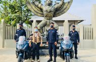 អាវុធហត្ថខណ្ឌព្រែកព្នៅ ទទួលអំណោយម៉ូតូ២គ្រឿង ពីអគ្គនាយកក្រុមហ៊ុន ទូ ពេជ្រ អ៊ិនវេសមិន ឯ.ក