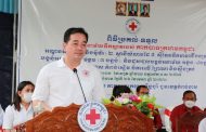 ឯកឧត្តម អ៊ុន ចាន់ដា ប្រធានគណៈកម្មការសាខាកាកបាទក្រហមកម្ពុជាខេត្តកំពង់ចាមអញ្ជើញចូលរួមក្នុងពិធីប្រគល់ ទទួល សំណង់អនាម័យទឹកស្អាត របស់កាកបាទក្រហមកម្ពុជា ដែលឧបត្ថម្ភថវិកាដោយកបាទក្រហមសិង្ហបុរី