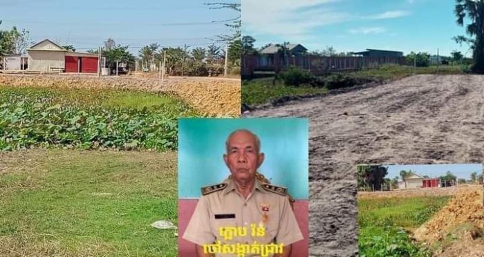 ពលរដ្ឋថា៖ត្រពាំងបុរាណនៅភូមិបុស្សក្រឡាញ់ សង្កាត់ជ្រាវ ក្រុងសៀមរាបត្រូវបានចាក់ដីលុបនិងសាងសង់សំណង់