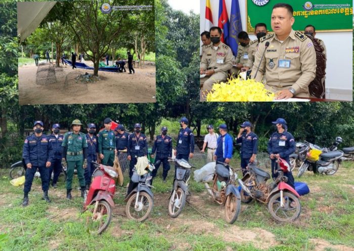 ទីតាំងលួចលេងល្បែងជល់មាន់មួយកន្លែងនៅស្រុកត្រពាំងប្រាសាទ ត្រូវបានសមត្ថកិច្ចចុះបង្ក្រាប