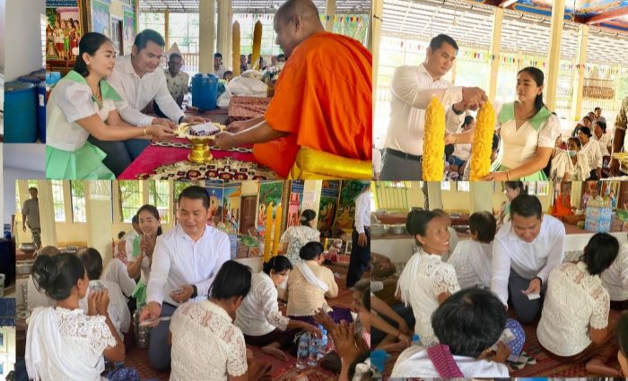 លោក ប៉ក់ ណារ៉ូន សមាជិកលេខា សម្ដេចតេជោ និងក្រុមគ្រួសារ បាននាំយកទៀនវស្សានិងទេយ្យទាន ទៅប្រគេនព្រះសង្ឃ ចំនួន២វត្តក្នុងឃុំក្រោលគោ!