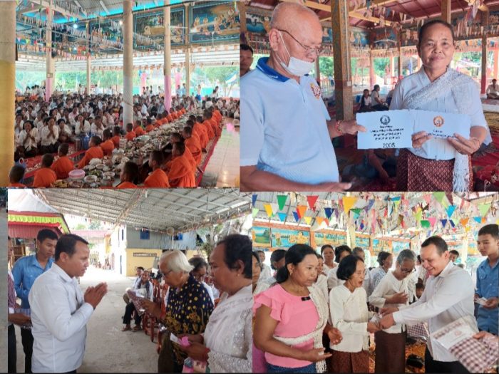 លោក ប៊ី វុទ្ធី ក្រុមការងារថ្នាក់ខេត្តចុះជួយឃុំស្វាយធំ បាននាំយកនូវទេយ្យទាន និងបច្ច័យ របស់លោកជំទាវ ម៉ែន សំអន និងបច្ច័យឯកឧត្តម ខាត់ សុផល ទៅវេប្រគេនព្រះសង្ឃ ចំនួន៥វត្ដនៅឃុំស្វាយធំ ស្រុកស្វាយជ្រំ!