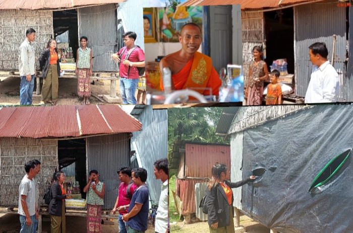 នាំយកអំណោយរបស់សប្បុរសជនទៅចែកជូនលោកយាយដែលមានជីវភាពទីទាល់ក្រខ្វះខាត់ខ្លាំងមួយគ្រួសារ នៅភូមិអង្គាសដី!