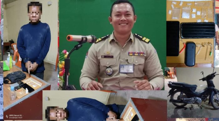 លោកវរសេនីយ៍ទោ សោម សុភ័ណ្ឌ ដឹកនាំបញ្ជាកម្លាំងជំនាញប្រឆាំងបទល្មើសគ្រឿងញៀនស្រុកស្វាយជ្រំឃាត់ខ្លួនជនសង្ស័យម្នាក់ពាក់ព័ន្ធករណីគ្រឿង!