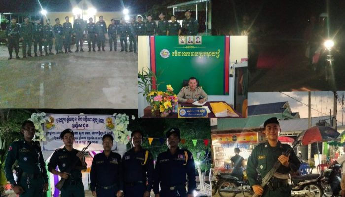 កម្លាំងអធិការដ្ឋាននគរបាលស្រុក សហការជាមួយកម្លាំងនគរបាលខេត្ដ ល្បាតចល័តក្នុងភូមិសាស្ត្រស្រុកស្វាយជ្រ