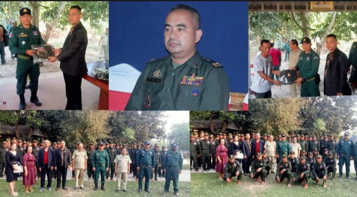 វរសេនីយ៍ទោ សោម សុភ័ណ្ឌ អញ្ជើញជាអធិបតីក្នុងពិធីចែកខោអាវជូនប្រជាការពារក្នុងឃុំក្រោលគោចំនួន៧០នាក់ ក្រោមការឧបត្ថម្ភពីលោកឧត្តមសេនីយ៍ទោ ចាន់ រដ្ឋា !