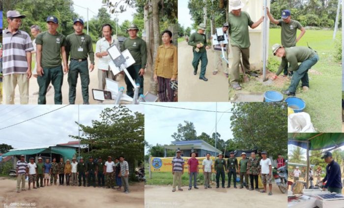 លោកវរសេនីយ៍ឯក សោម សុភ័ណ្ឌ បន្តដឹកនាំកម្លាំងនៃអធិការដ្ឋាននគរបាលស្រុកស្វាយជ្រំ ដាក់ភ្លើងសូឡាបំភ្លឺផ្លូវក្នុងឃុំឈើទាលចំនួន ០៧ដើម នៅឃុំឈើទាល!
