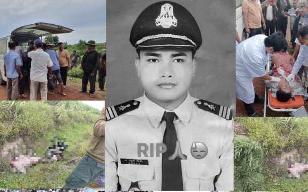 នាយរងប៉ុស្តិ៍រដ្ឋបាលឃុំថ្នាធ្នង់ ស្រុករំដួល ជិះម៉ូតូដឹកស្មៅគោ រអិលធ្លាក់ប្រឡាយបណ្ដាលឲ្យស្លាប់