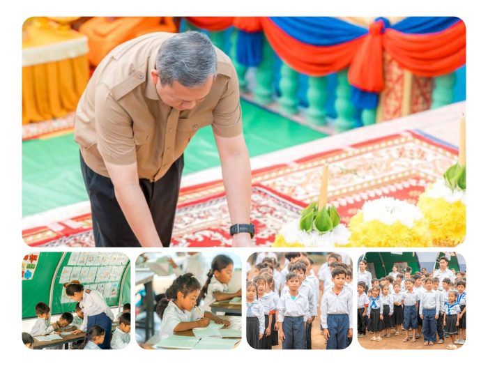 សម្តេចបវរធិបតី ហ៊ុន ម៉ាណែត ជួបសំណេះសំណាលសាកសួរសុខទុក្ខ ប្រជាពលរដ្ឋភៀសសឹកចំនួន​ ​១.២៤៨គ្រួសារ មកពីភូមិព្រៃចាន់ និងភូមិជោគជ័យ